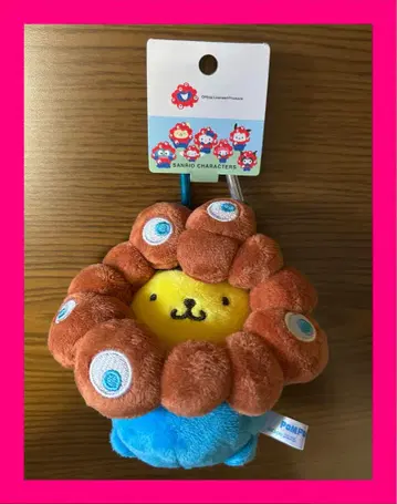 만박 한정 미미 폼폼푸딩 카라비너 포함 봉제 인형