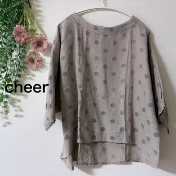 cheer 삿포로 * 린넨 도트 풀오버