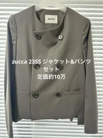 ZUCCA 23ss 노카라 자켓 팬츠 세트 주카
