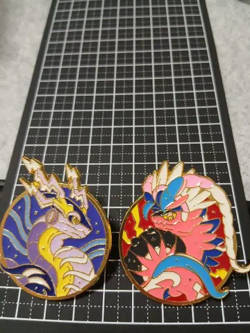 포켓몬 Pokemon 미라이돈 코라이돈 핀 배지 핀즈