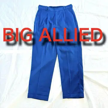 남성용 치노 팬츠 BIG ALLIED 빅 얼라이드 블루 와이드 팬츠