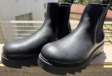 지유 청키 밑창 사이드 고어 부츠 27.0cm