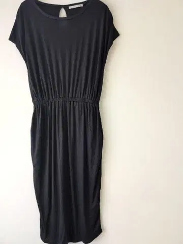 moussy 블랙 티셔츠 원피스 사이드 포켓 반팔 SIZE 1