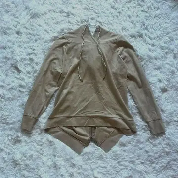 vingtrois 여성용 긴팔 후드티 S 베이지 간사이 패션 연합