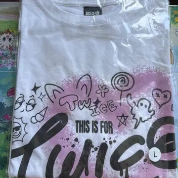 TWICE THIS IS FOR 티셔츠 화이트 L 사이즈