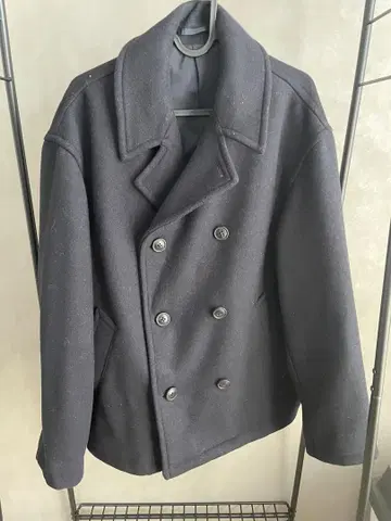 네이비 울 피코트