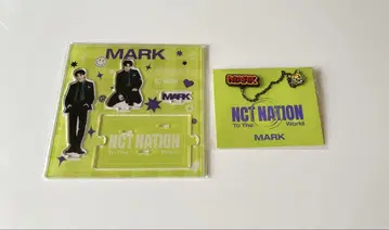NCT NATION 마크 굿즈 아크릴 스탠드 핀 배지
