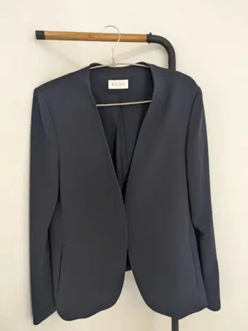 PLST 노카라 자켓 네이비 XL