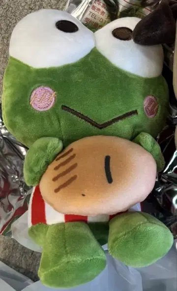 스시로 해피단부이 케로피 봉제 인형 파우치 set 한교동 즉시 구매
