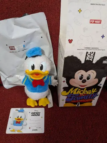 POPMART DISNEY 미키 패밀리 도날드 봉제 인형