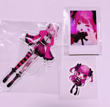 VTuber 토스이 야유 아크릴 스탠드 폴라로이드 스티커 3개 세트