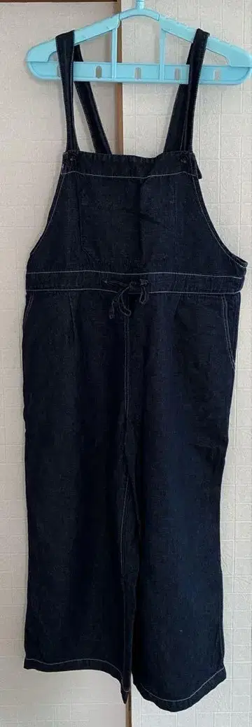 도밍고 데님 멜빵바지