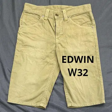 [ JJL47 ] EDWIN 치노 하프 팬츠 4557 W32 에드윈