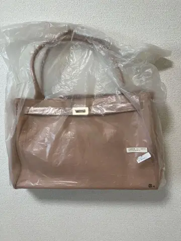 립 서비스 토트백 핑크 베이지