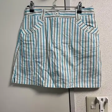 먼싱웨어 여성용 스트라이프 캐주얼 스커트