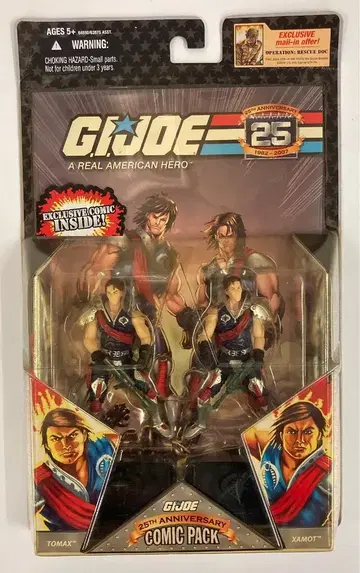 HASBRO 25TH COMIC PACK TOMAX & XAMOT