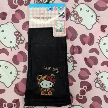헬로키티 레오파드 무늬 암커버 레오파드 모자