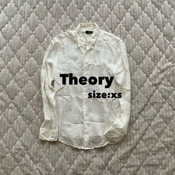 Theory 린넨 화이트 셔츠 XS