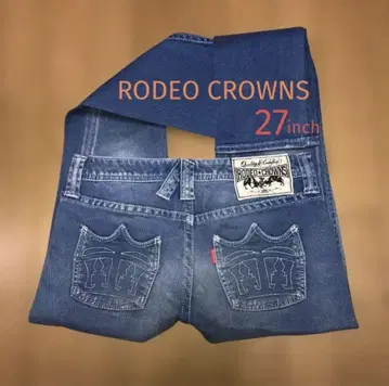RODEO CROWNS 여성용 데님 팬츠 27인치