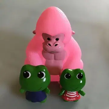 레트로 팬시 인테리어 고릴라 개구리