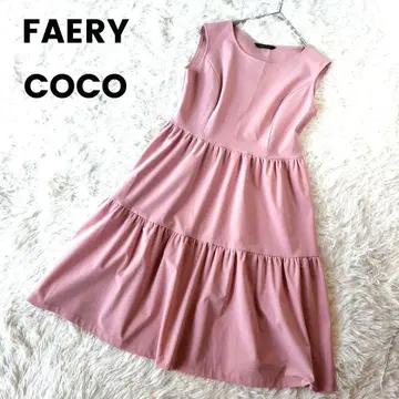 FAERY COCO 페어리 코코 티어드 원피스 핑크