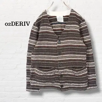 02DERIV 니트 가디건 [2] 브라운