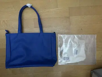 A4 이타백용 인조 가죽 2way 커스터마이즈 토트백 로얄 블루