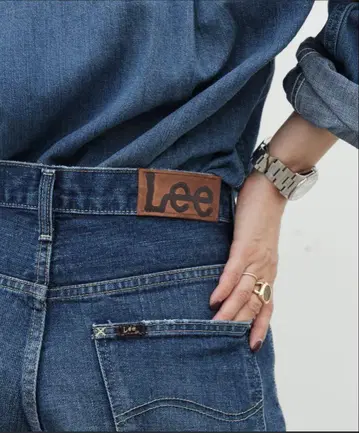 Lee 스트레이트 청바지 다크 블루