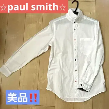 paul smith/화이트 드레스 셔츠 비즈니스 셔츠
