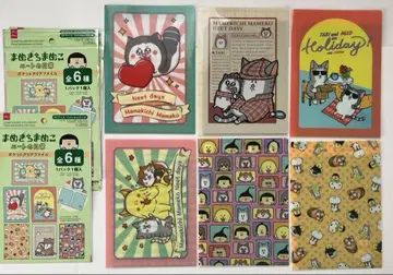 마메키치마메코 A5 포켓 클리어 파일 전6종 컴프 세트 다이소