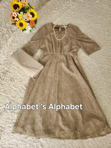 Alphabet's Alphabet 포멀 원피스 레이스 꽃무늬