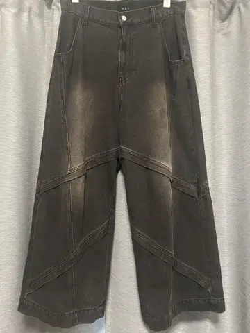 MSG [12oz] 오버 사이즈 배기 와이드 바이커 데님 팬츠