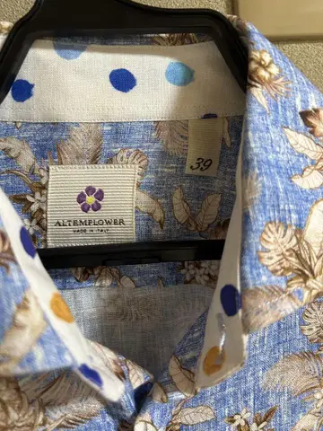 알템 플라워 altemflower 남성용 셔츠 size39 알로하 셔츠