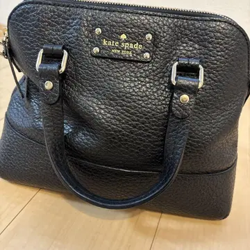 kate spade 블랙 가죽 핸드백