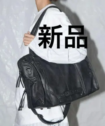 nastyfancyclub 가죽 백 블랙