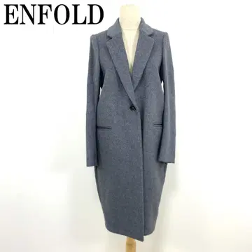 LA4928 ENFLD 엔폴드 롱 체스터 코트 그레이 36