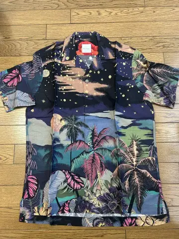 Paul Smith 하와이안 프린트 반팔 셔츠 M