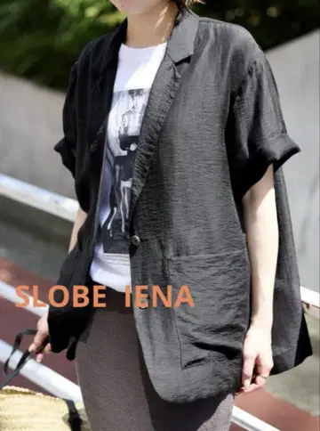 새상품 SLOBE IENA 시어 하프 슬리브 자켓