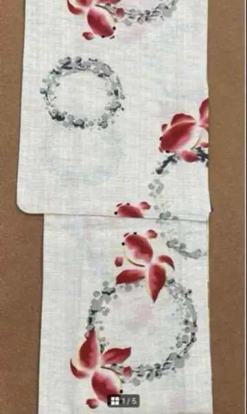 고급 면 린넨 유카타 금붕어 한정판 대특가