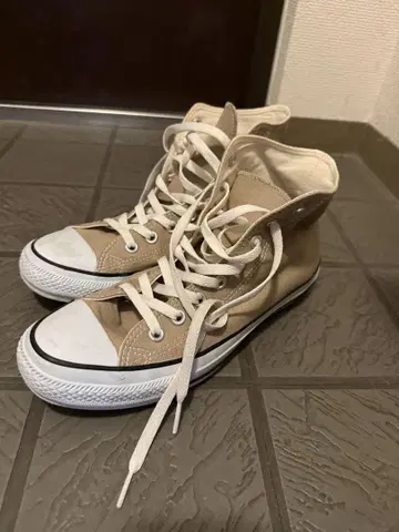 CONVERSE 베이지 스니커즈 US 8