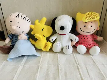 스누피 친구들 봉제 인형 4개 세트