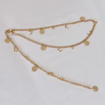 체인 벨트 태양과 달 모티브