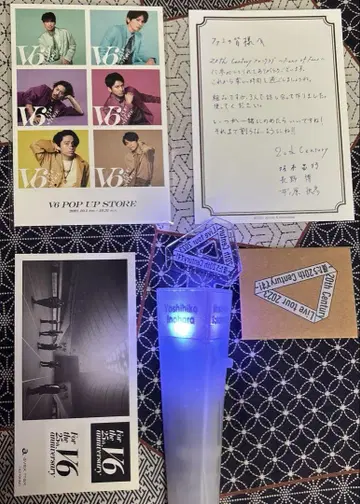 V6 20th Century 굿즈 묶음 판매 응원봉 스티커
