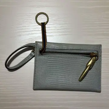 블루 그레이 크로커다일 패턴 키케이스