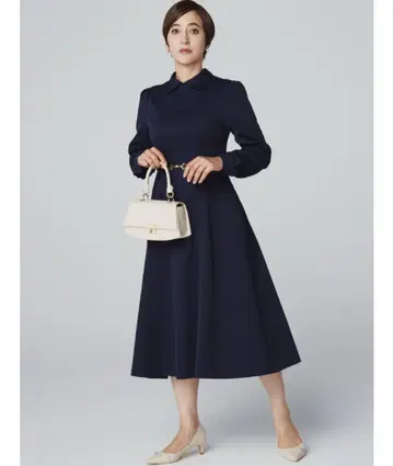 셀포드 비트 벨트 플레어 원피스 38