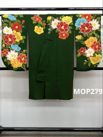 2자 소매 브랜드 폴리에스테르 기모노 하카마용 금박 동백 문양