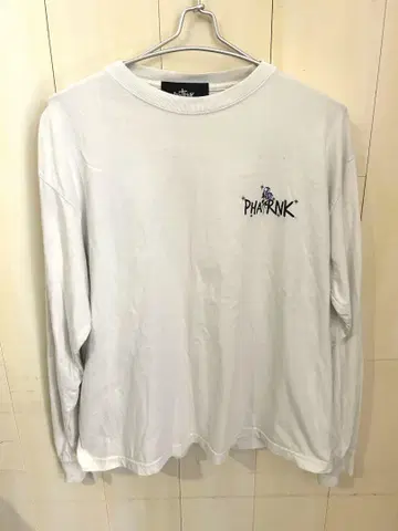PHATRNK 팻랭크 롱T 롱 슬리브 티셔츠 로고 장미 긴팔