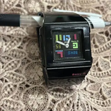 baby G-SHOCK 블랙 네온 컬러 스타일리시 카시오 시계