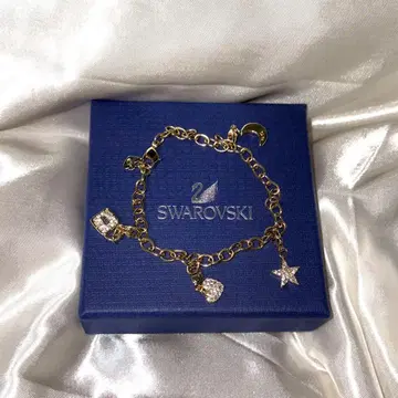 Swarovski 참 팔찌 스와로브스키 참 골드