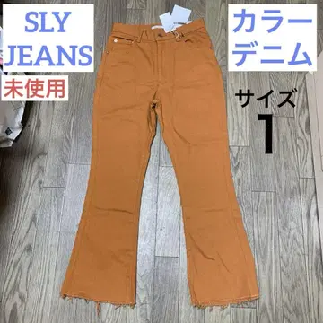 [미사용] 여성용 데님 SLY JEANS 사이즈 1 오렌지
